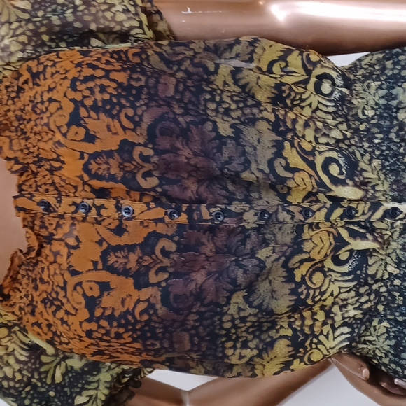 Bandolino 2 pcs Overlay Chiffon Blouse - Picture 2 of 4